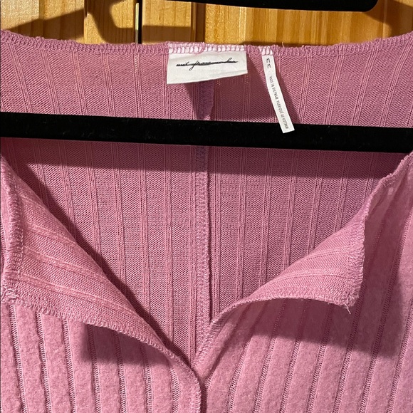 Urban Outfitters Out From Under Ribbed Cropped Mauve Sweater - Picture 2 of 6